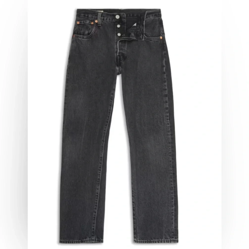Levi’s 501 Vintage Original Fit Button Fly Jeans in Black Stonewash size 38/32